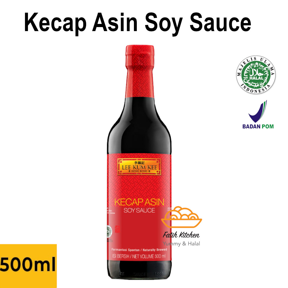 LEE KUM KEE Kecap Asin Light Soy Sauce 500 ml Saus Halal Aneka Masakan Sushi Ramen Bento Tanpa MSG