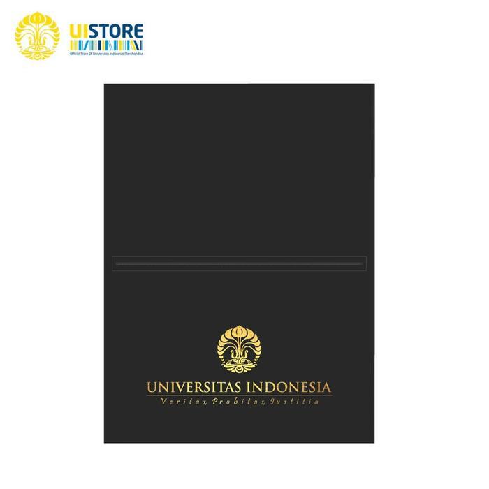 HOT PRODUK UI STORE | Map Ijazah UI | Official Merchandise Of Universitas Indonesia - Hitam Terlaris