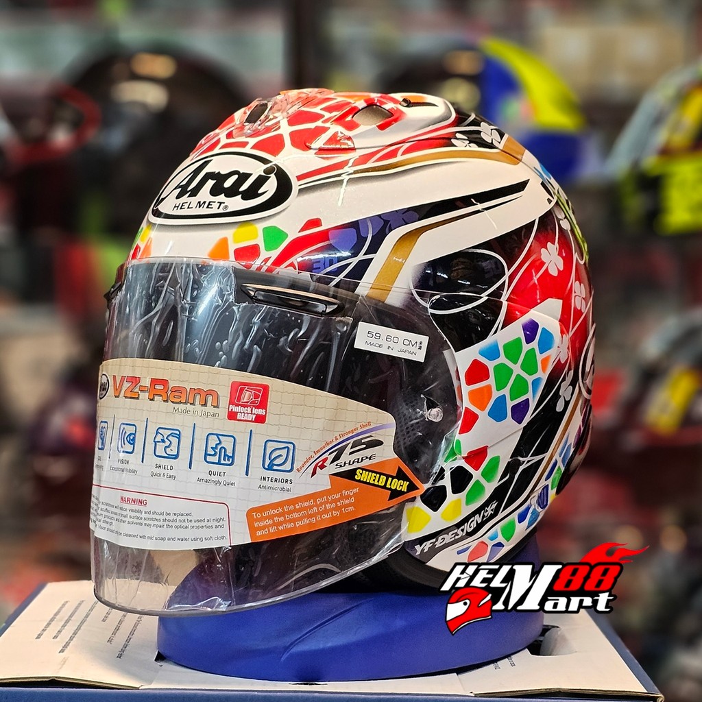 Arai VZ-RAM NAKAGAMI - Helm Half Face Helm Arai VZRAM VZ Ram ORIGINAL