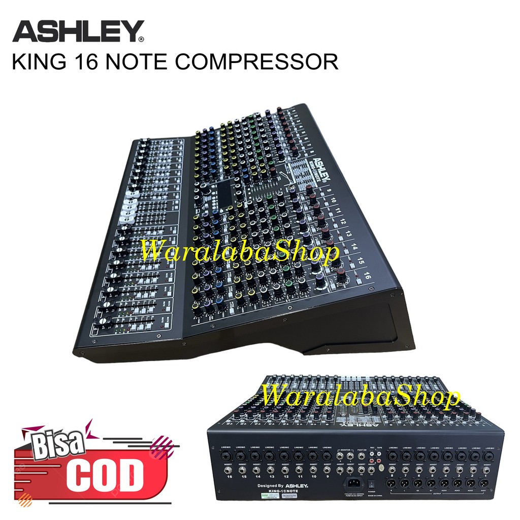 ASHLEY Professional Mixer Audio King 16 Note Compressor
