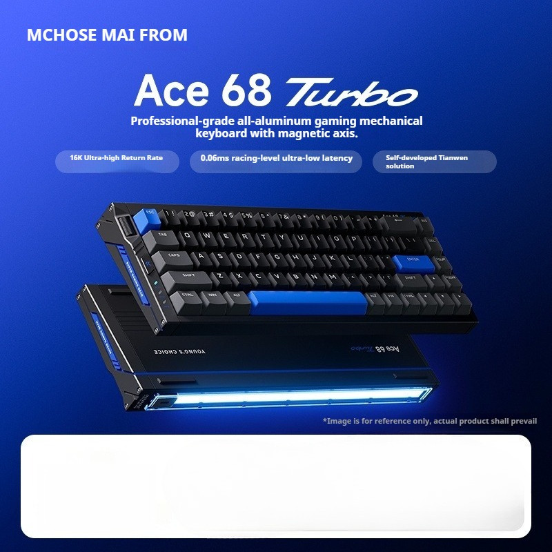MCHOSE Ace 68 Turbo Magnetic Keyboard 16K 0.06ms Dual Core Chip RGB Aluminium Esports Mechanical Key