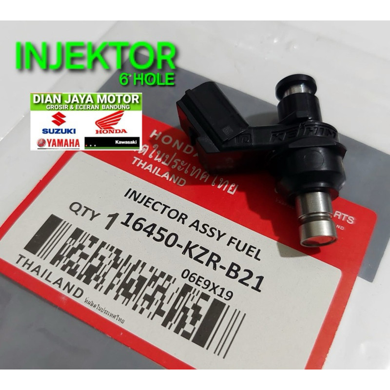 (Thailand )INJEKTOR VARIO 125 KZR Honda Vario 125 Old ( 6 Hole ) Pnp Beat FI Scoopy FI Beat Street B