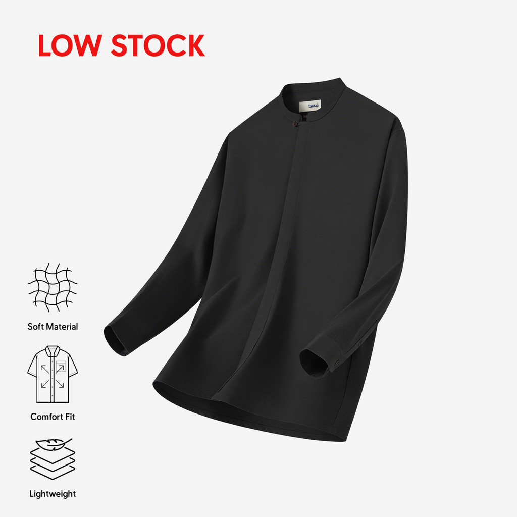 DUHA Baju Koko Lengan Panjang - Black - Majd