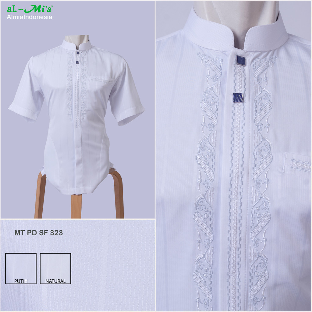 Baju koko Al-Mia  MT Sofa 323 Lengan Pendek