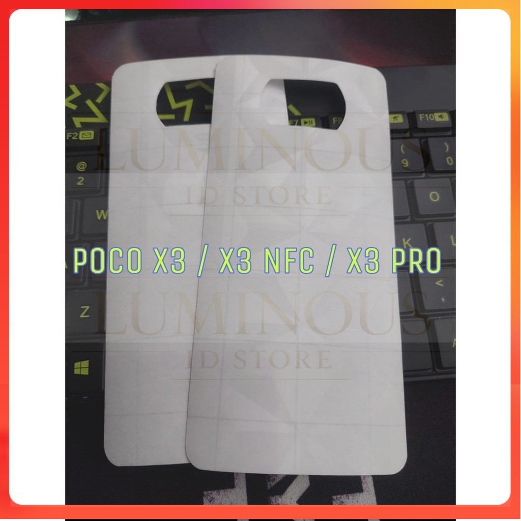 Skin Cabron Xiaomi POCO X3 / POCO X3 NFC / POCO X3 PRO Carbon  Diamond Anti Jamur Hp skin