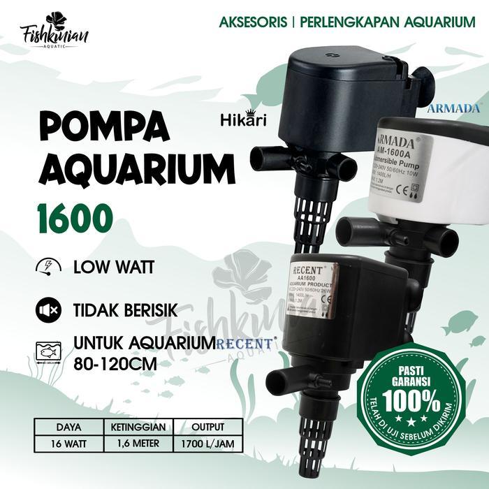 POMPA AIR CELUP AQUARIUM 1600  LOW WATT RECENT ARMADA HIKARI - Armada