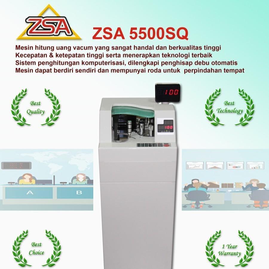 [FREE ONGKIR] MESIN PENGHITUNG UANG VACCUM | ZSA 5500 SQ | ORIGINAL | GARANSI RESMI