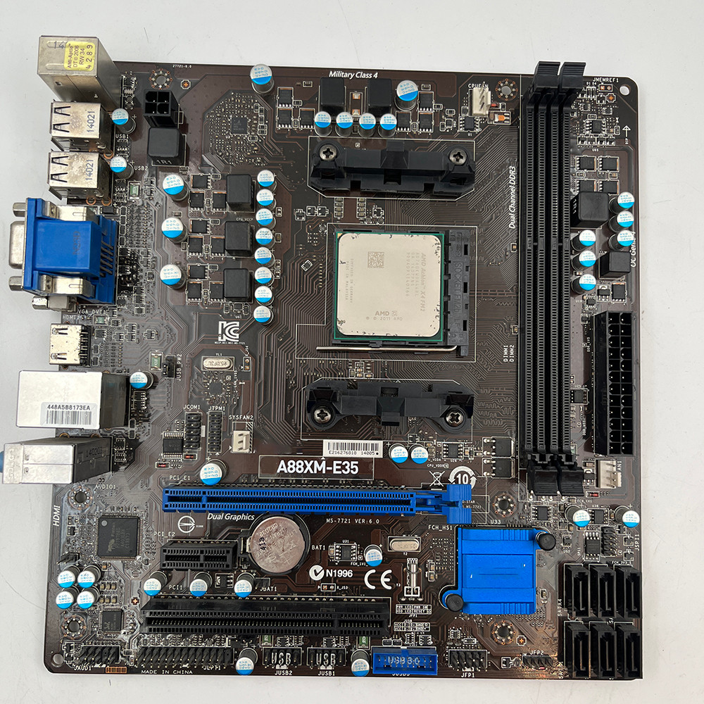 FM2+interface Desktop Motherboard DDR3 A88XM-E35 PM All Solid State HDMI Integrated Small Board