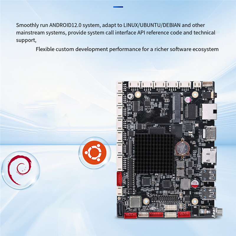 A72T Android 12 RK3568 Embedded Mainboard Wifi BT EDP MIPI 2.0 Ghz Android Motherboard RK3568 Mother