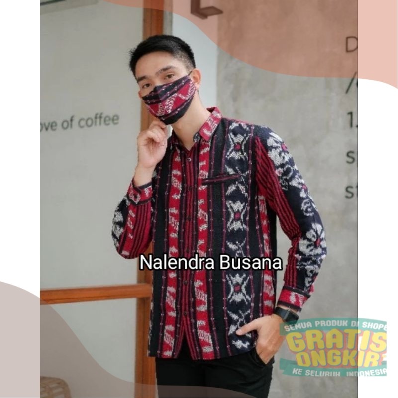 BAJU TENUN- BAJU TENUN PRIA- KEMEJA TENUN- KEMEJA TENUN ETNIKpakaian pria lainnya