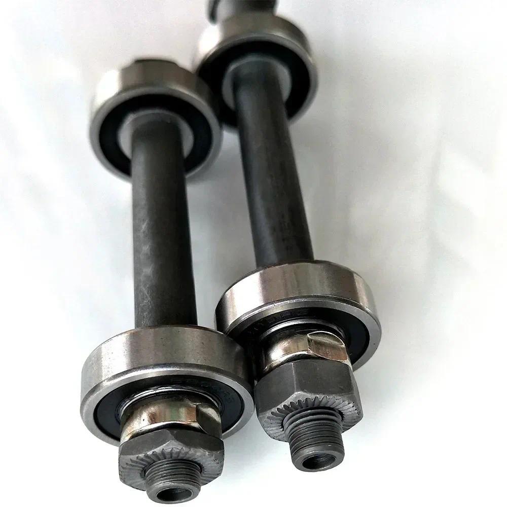 108/145mm Set Lengkap Poros Spindel Hollow Hub MTB, As Roda Depan dan Belakang, Roda Baja, Perlengka
