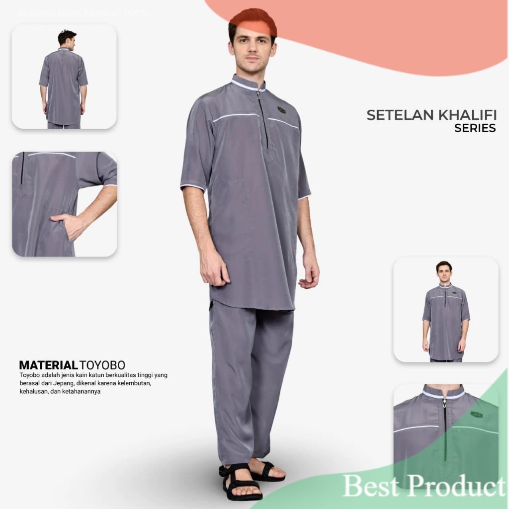 Setelan Muslim Pria Pakistan Dewasa Terbaru / Setelan Muslim Pria Pakistan Termurah bahan Beeswhay -