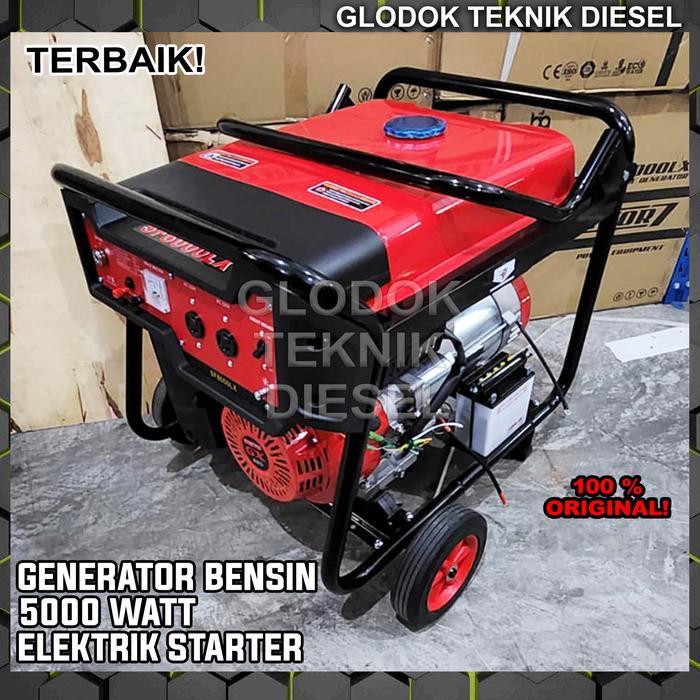 GENSET BENSIN 5000 WATT / GENERATOR LISTRIK KUALITAS TERBAIK