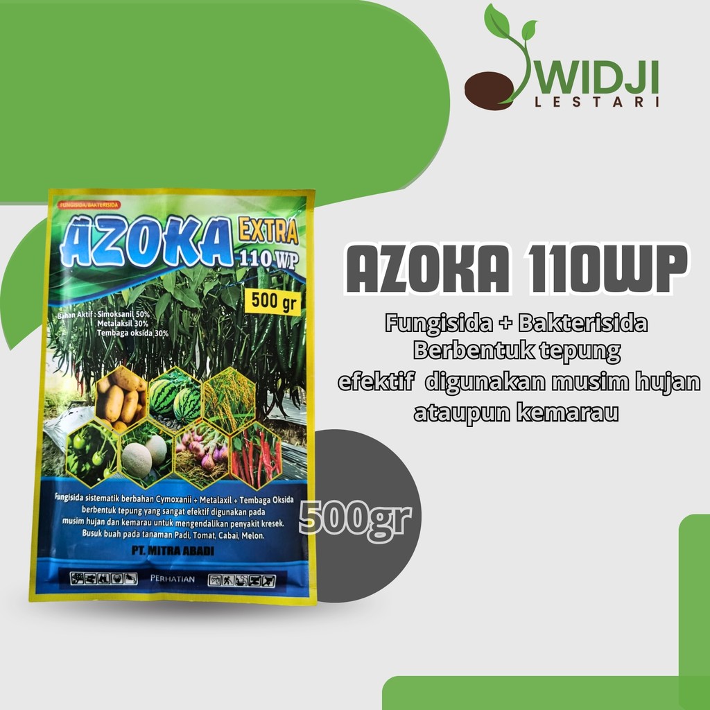 AZOKA Extra 110 WP 500 Gram Fungisida Sistemik Padi, Cabai, Tomat & Melon