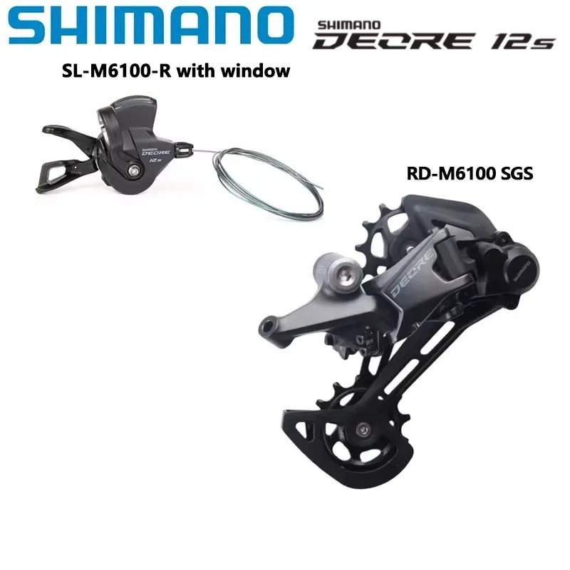 SHIMANO M6100 12-Speed Mountain Bike Groupset SL-M6100 Shifter & RD-M6100 Rear Derailleur
