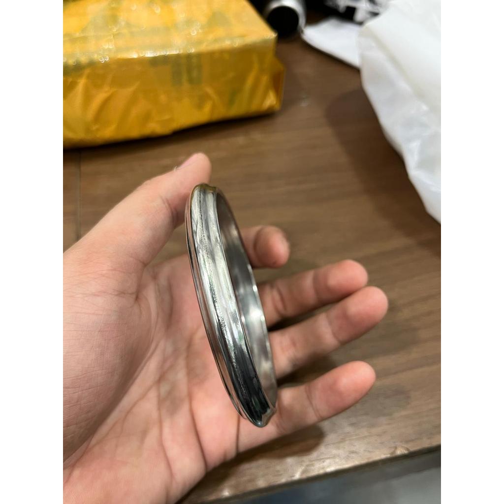 Gelang Baja Pria Keren Stainless Steel Anti Karat Gelang Besi Bulat COD