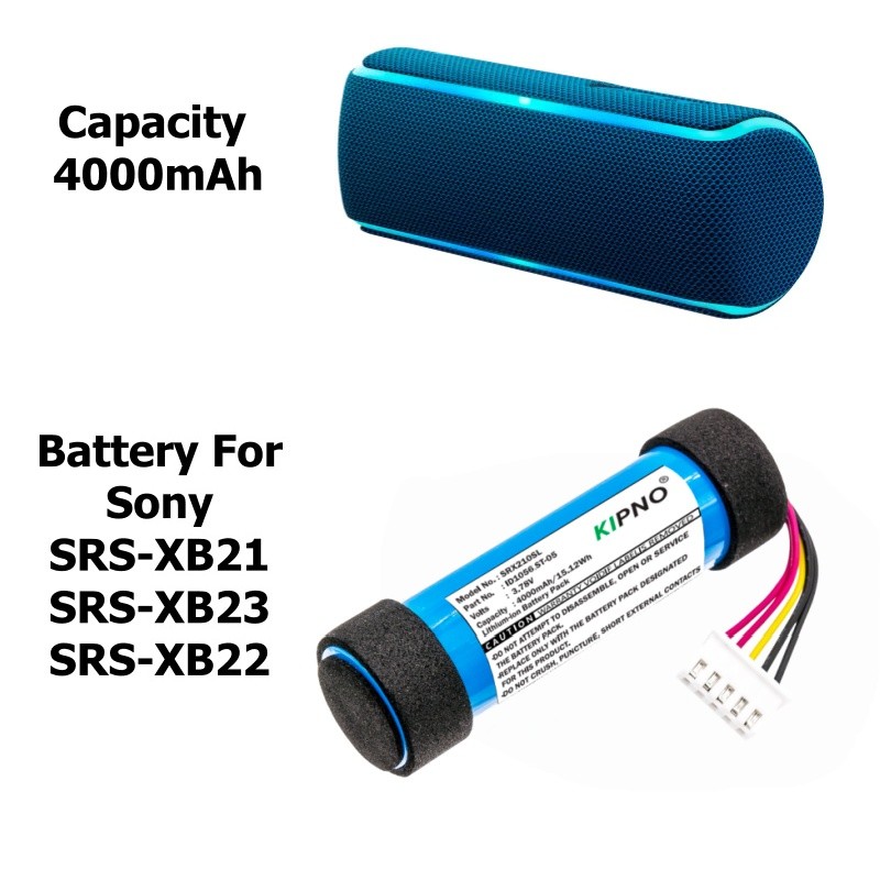 KIPNO 4000mAh Speaker Battery ST-05 ST-05S ID1056 for Sony SRS-XB21, SRS-XB23, SRS-XB22