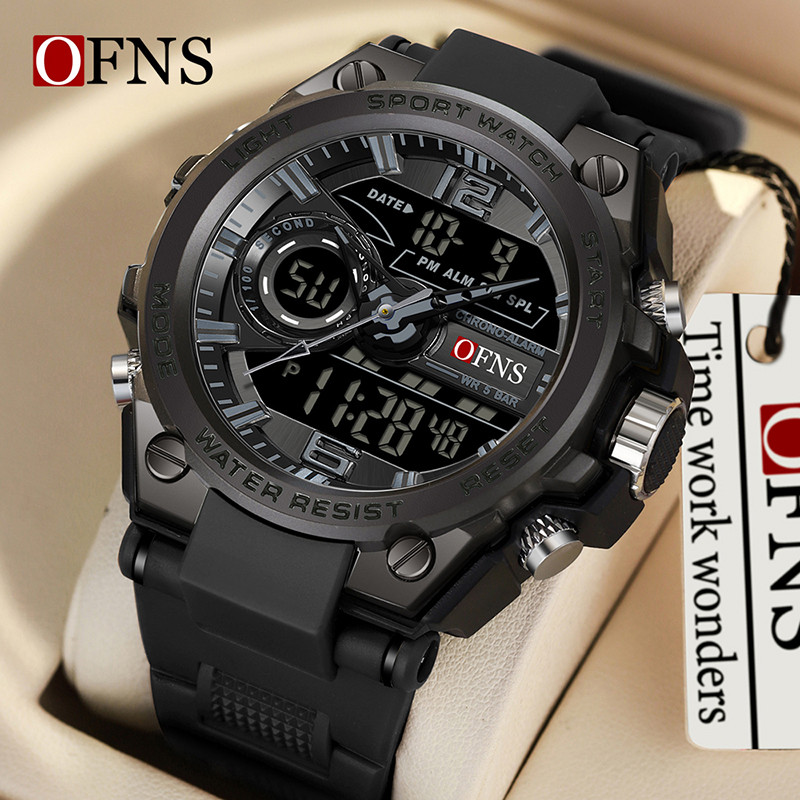Top Brand Men Electronic Wat Trendy Fashion Sport Waterproof Date Pointer gital Analog Dual splay Wr
