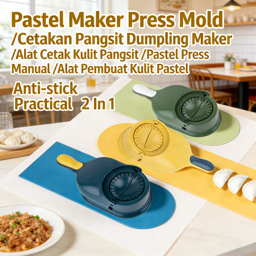 Pastel Maker /Mold Pangsit Dumpling Press /Manual Press Alat /Cetakan Kulit Pangsit /Pastel Press 2 