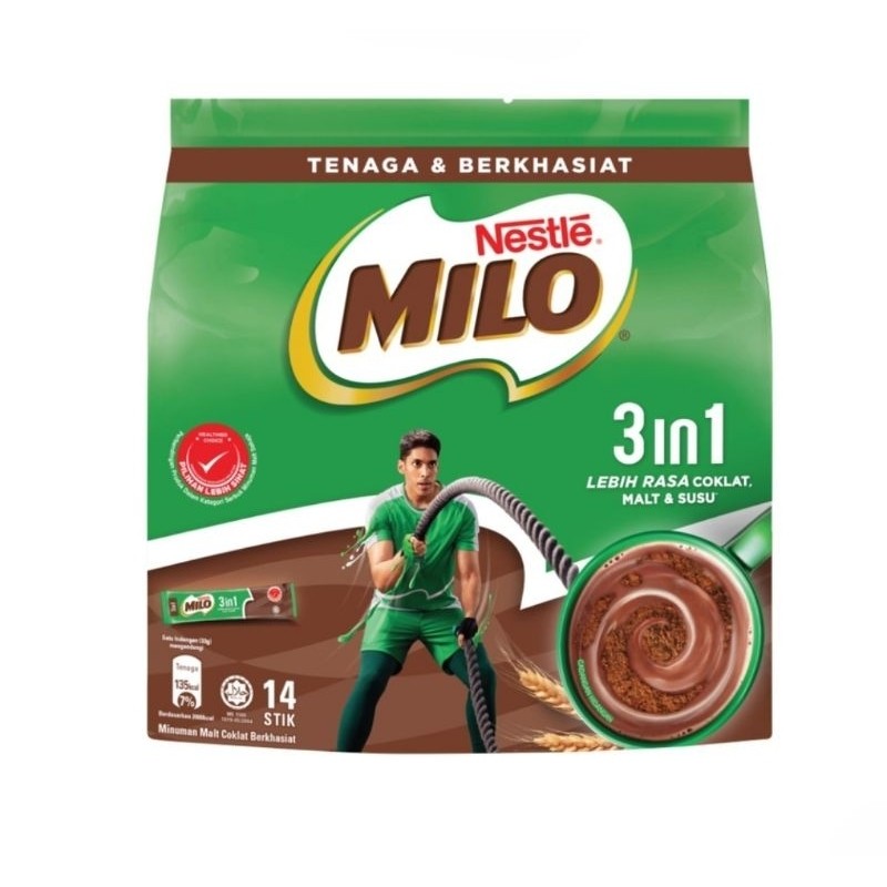 Milo Fuze 3 In 1 Original Malaysia (14 Stik)