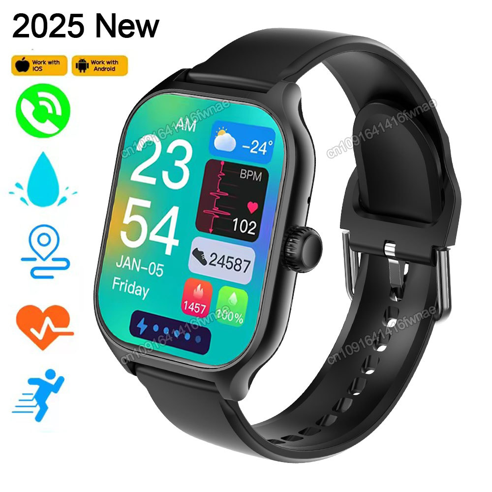 New Smartwat Global Version GPS Tracker Bluetooth Call Heart Rate Monitor IP68 Waterproof Sports Fit