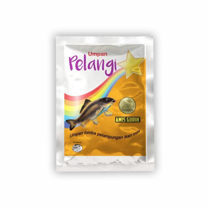 Umpan Ikan Mas Djempol Pelangi simple berkualitas cocok untuk ikan mas rame dan indukan - PELANGI AM