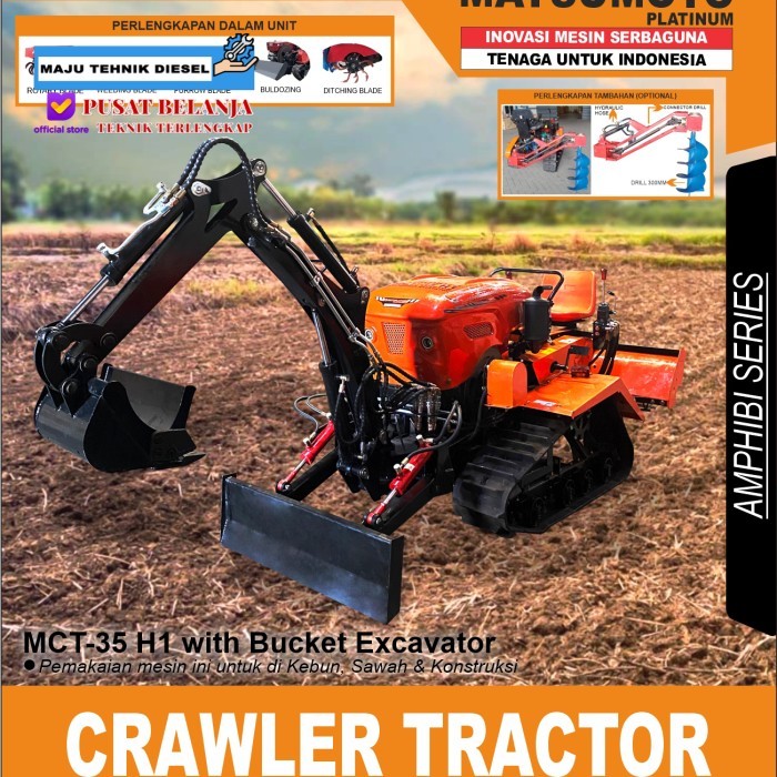 Traktor Amfibi / Crawler Tractor MATSUMOTO MCT 35 H1