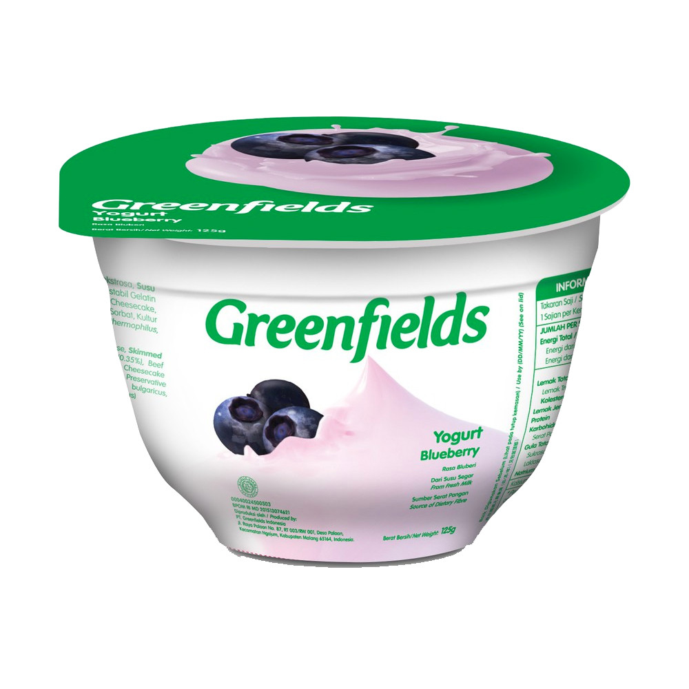 GREENFIELDS YOGURT BLUEBERRY 125GR