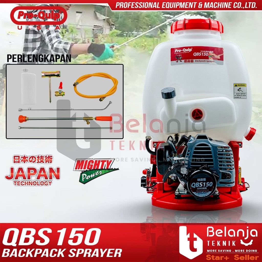 Proquip Mesin Semprot Hama Bensin QBS150 Backpack Sprayer 2 Tak QBS 150