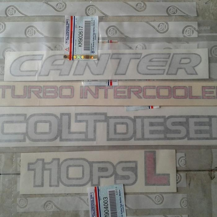Stiker set coltdiesel canter 110ps L original KTB bermutu