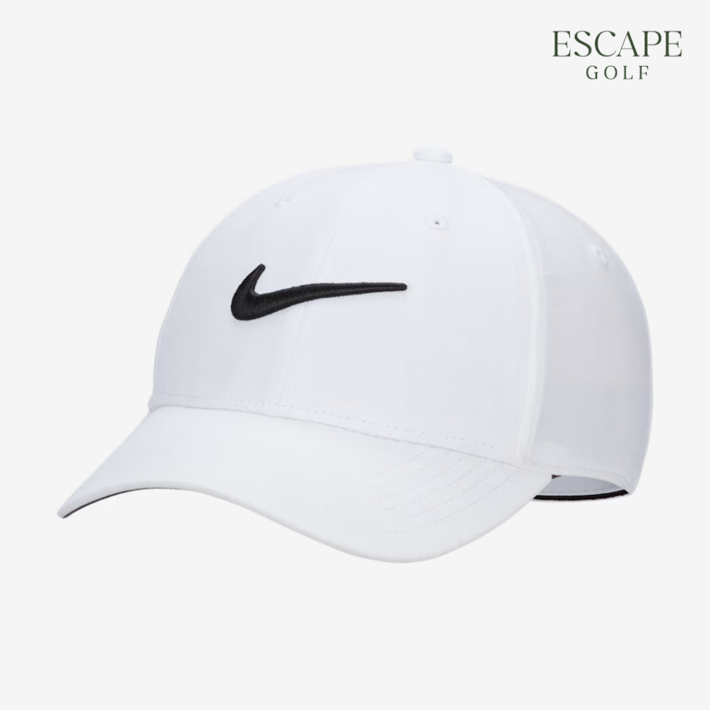 Topi Olahraga Putih Topi Golf Putih | Nike Dri-FIT Club Structured Swoosh Cap