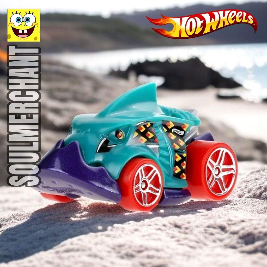 Hot Wheels Piranha Terror Hijau Diecast Mobil Balap Ikan Piranha