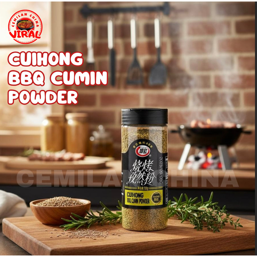 CUIHONG BBQ cumin powder/ jinten powder/ bubuk cumin/ cumin kasar/ bumbu shaokao/110g