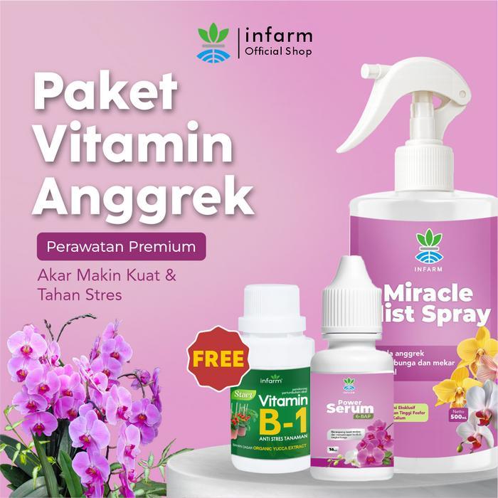 INFARM - Paket Vitamin Anggrek Premium, Penguat Akar & Perangsang Bunga