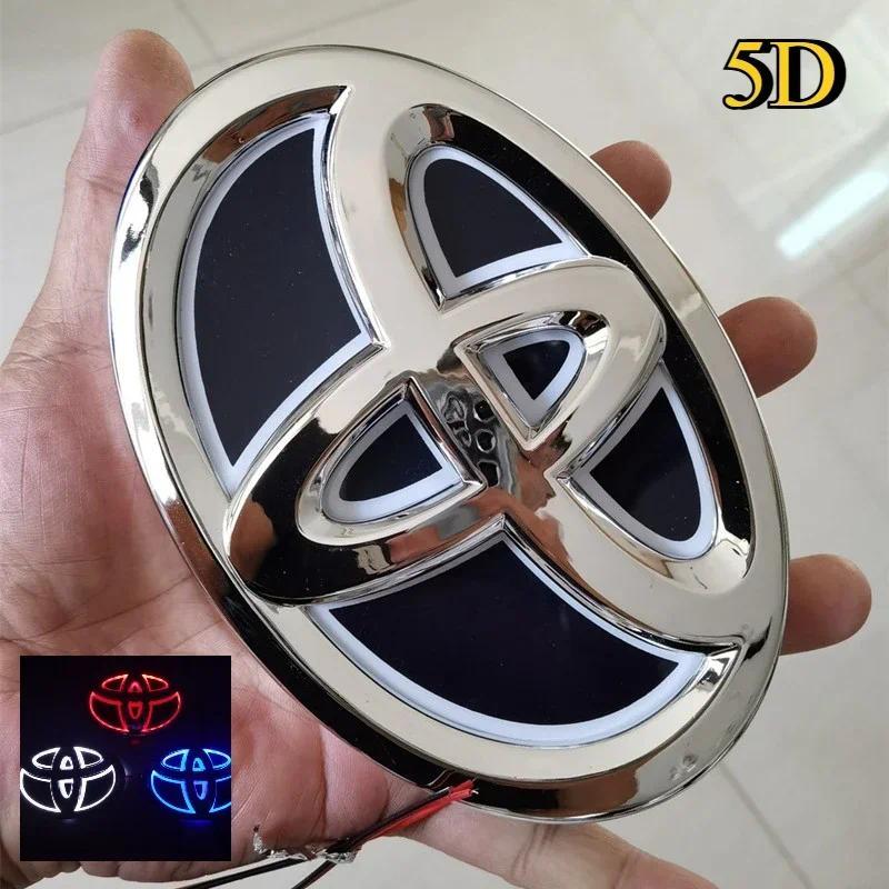 Lampu LED Retrofit Logo Bagasi Gril Depan Mobil 5D Untuk Toyota Corolla Camry Reiz PRADO Vios Highla