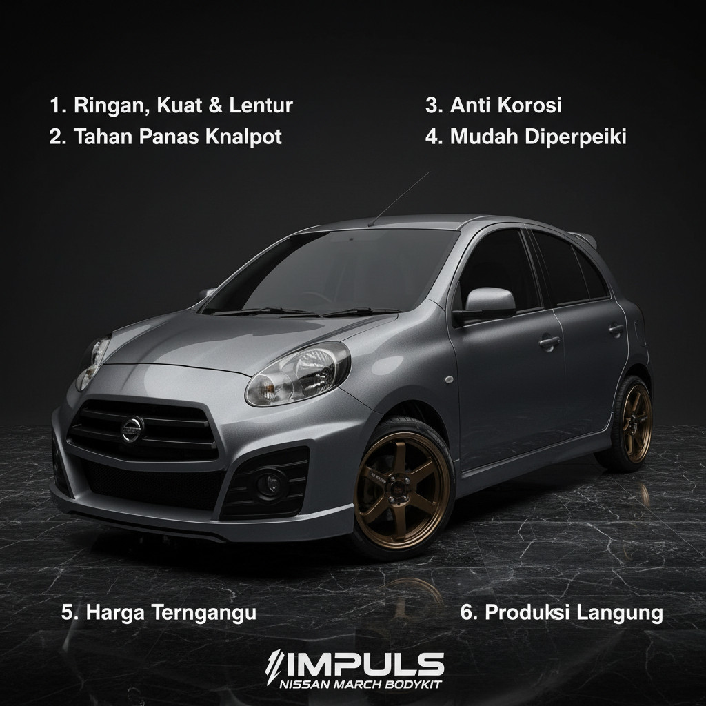 bodikit bodykit nissan march bodikit march 2009-2014