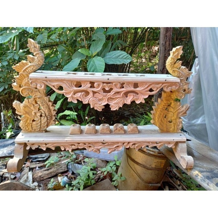 jagrak keris isi 5 ukir naga kembar dan ukir flora  PP73444