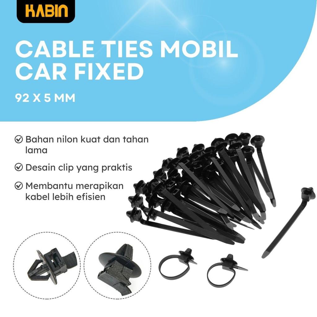 TALI TIES KLIP PENGIKAT PENJEPIT KABEL INSULOCK KABEL KE BODI MOTOR MOBIL PENGIKAT KABEL
