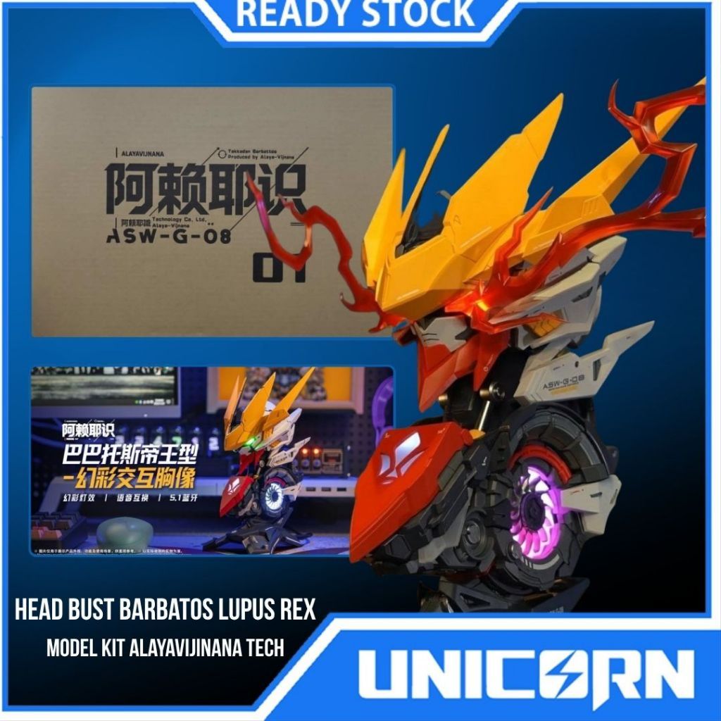 Head Bust Barbatos Lupus Rex Model Kit Alayavijinana Tech
