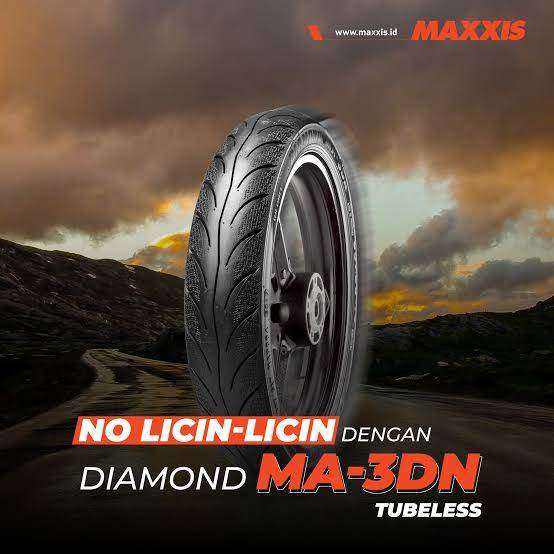 PROMO PAKET Ban Maxxis Matic Ring 14 Maxxis Diamond Ma3dn FREE PENTIL - Tubeless Produksi Terbaru Ma