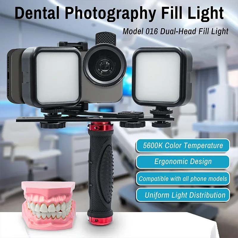 Lampu Fotografi Gigi Dengan Bluetooth, Pencahayaan Foto Oral Untuk Dokter Gigi.Foto Lampu Intraoral 
