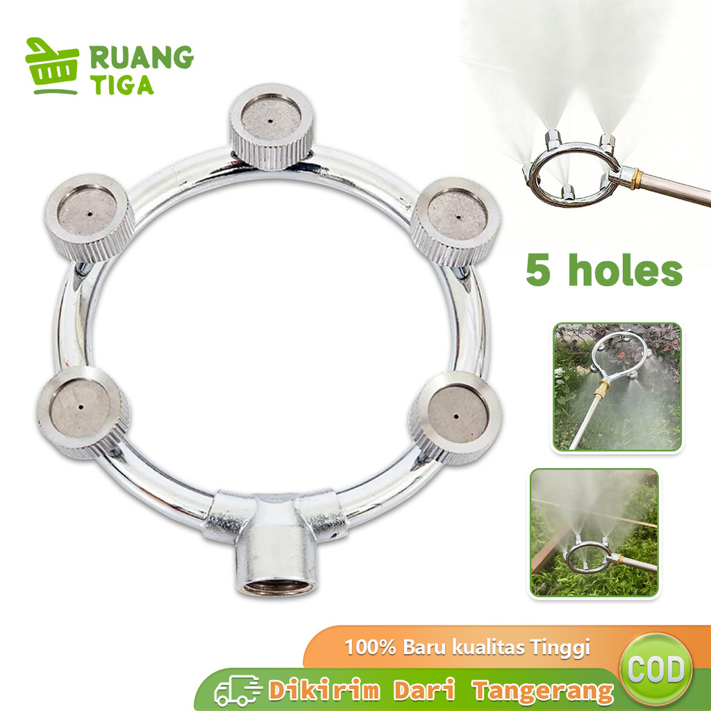 5 Titik Nozzle Sprayer Super Kabut Halus Nozzle Model Melingkar Nozzle Sprayer Elektrik Manual