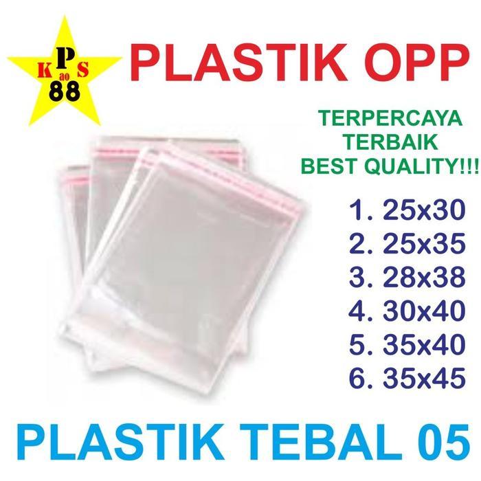 OPP Tebal 05 - Plastik Tebal ukuran 25x30 - 25x35 - 28x38 - 30x40 - 25x30 Tebal