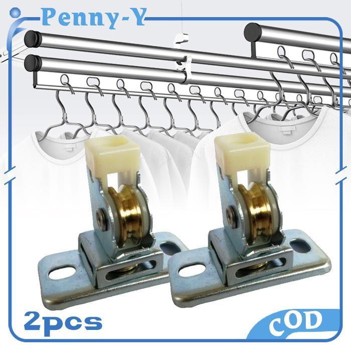 2pcs Katrol Kerekan Jemuran Pulley Kerekan Jemuran Katrol Jemuran Lifting