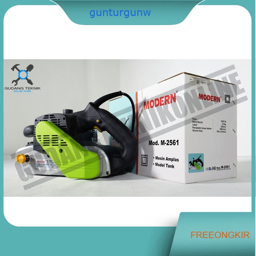 Modern M-2561 / Mesin Amplas Modern M 2561 Amplas Belt Modern M2561 Model Tank Mesin Amplas Tank Mod