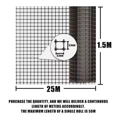 PROMO  Tingginya 1.5Mx25M panjang Plastik taman pagar jaring jaring plastik jaring plastik lubang ke