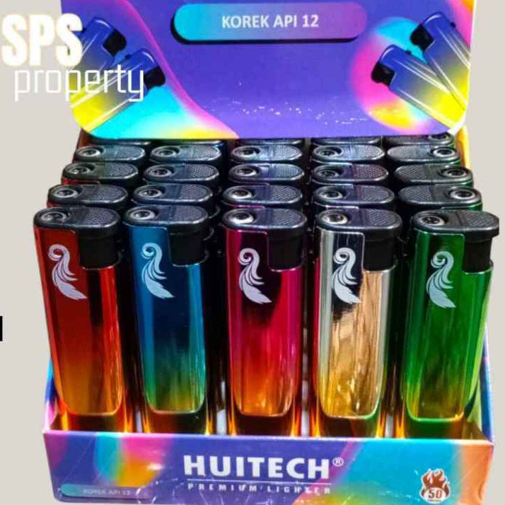 1 Box Korek Gas SNI Bahan Besi Motif Unik Bagus Api Bara Isi 25 Pcs