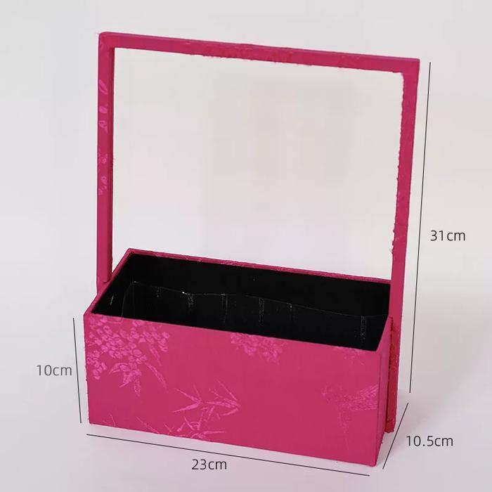 kotak Imlek kotak Hampers Imlek kemasan Imlek kotak kue Imlek sincia - Fushia