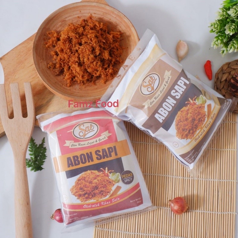 BISA (COD) Abon SAE abon sapi asli Solo 250 gram