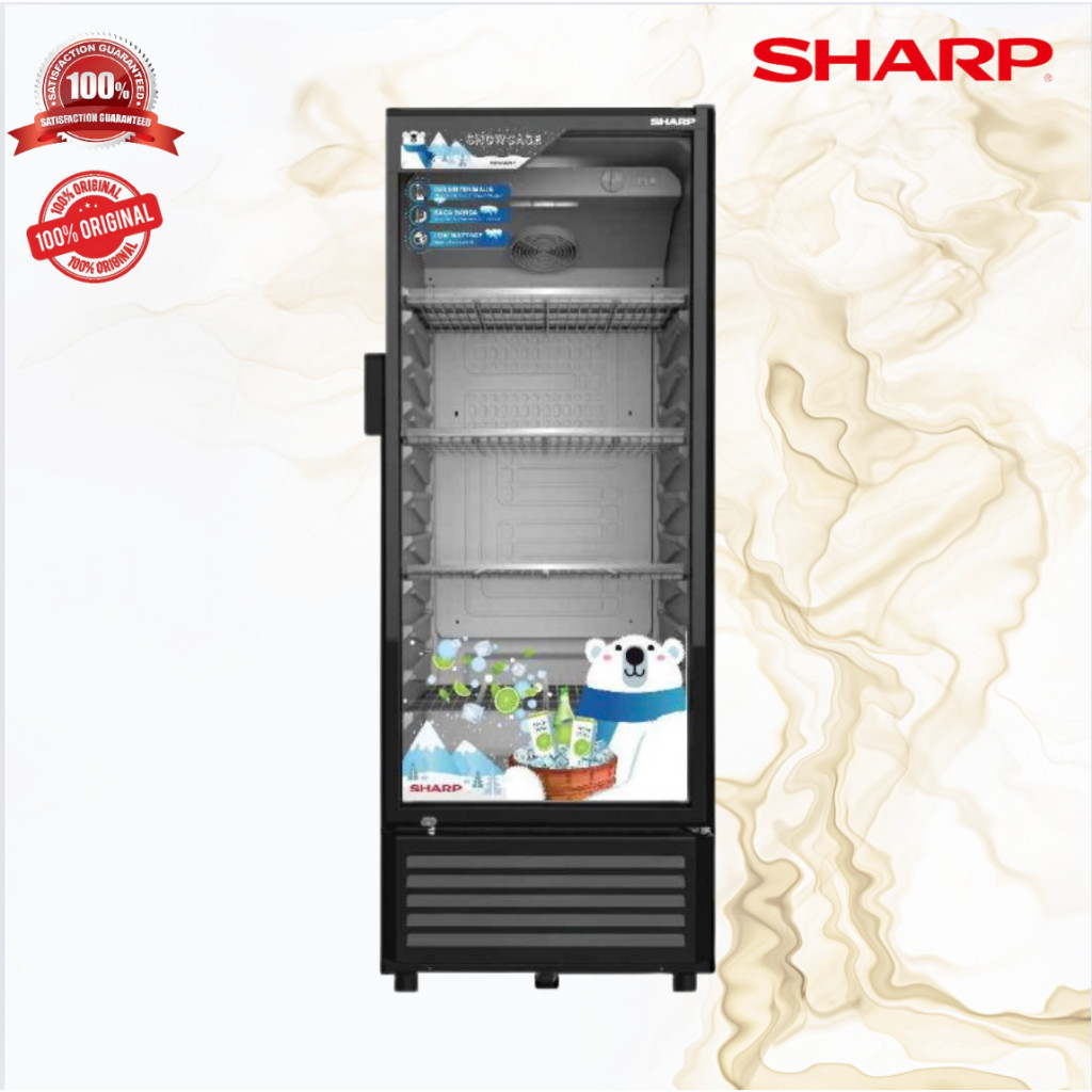 SHOWCASE SHARP SCH 210FS PENDINGIN MINUMAN DISPLAY COOLER/SCH210/SCH-210 KULKAS SHARP LEMARI ES PEND